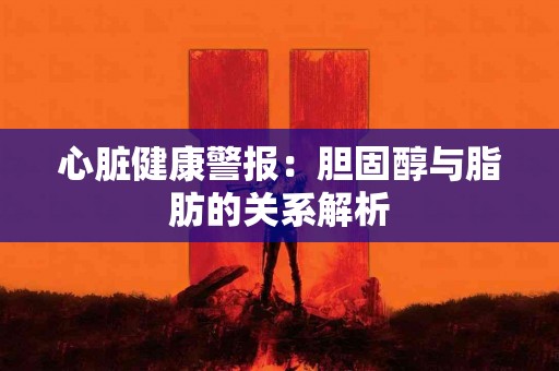 心脏健康警报：胆固醇与脂肪的关系解析