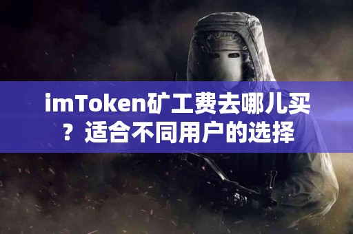imToken矿工费去哪儿买？适合不同用户的选择