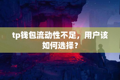 tp钱包流动性不足，用户该如何选择？